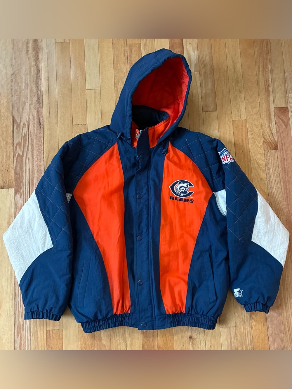 Chicago Bears Starter Jacket NFL Coat Men’s Size XL